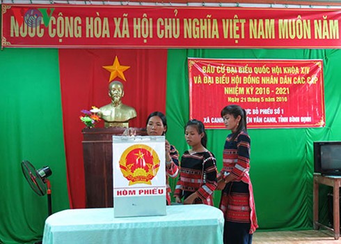 Vietnamese vote at National Assembly and People’s Council election   - ảnh 1